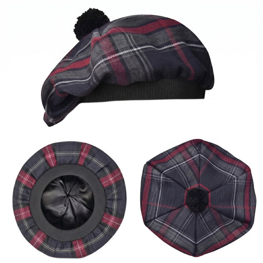 Tam O'Shanter Hat with Pompom | Spirit of Bruce Tartan