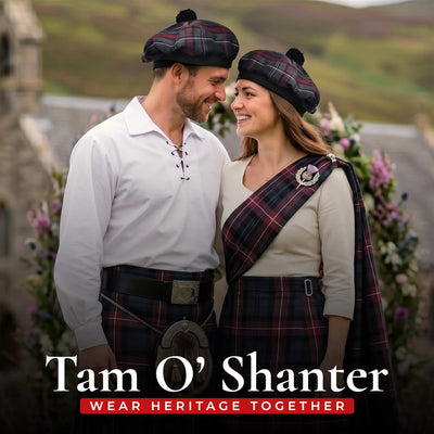 Tam O'Shanter Hat with Pompom | Spirit of Bruce Tartan