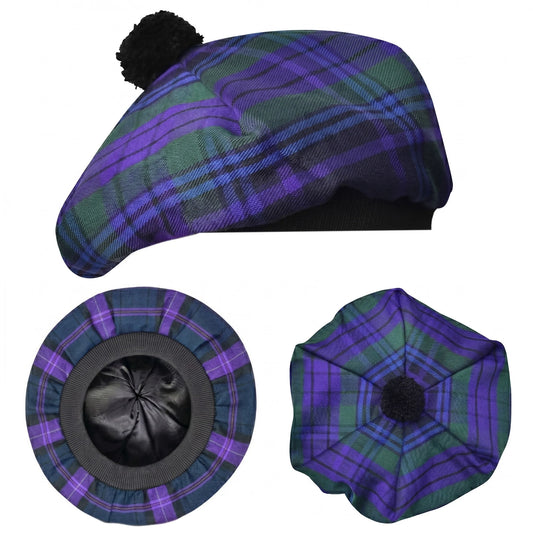 Tam O'Shanter Hat with Pompom | Spirit of Scotland Tartan