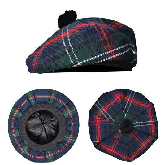 Tam O'Shanter Hat with Pompom | Sutherland Tartan