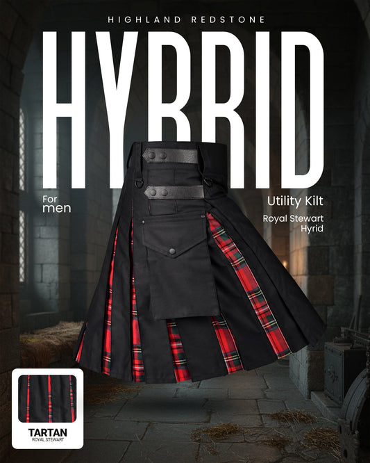 Royal Stewart Kilt for Men  -  Traditional Style with Modern Functionality