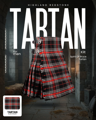 Acrylic Kilt | 16oz Spirit of Bruce Tartan Kilt | Big & Tall