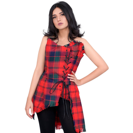 Bella Tartan Corset (Robertson Red)
