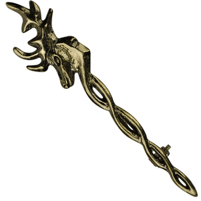 Scottish Kilt Pin for men | Vintage Stag Pewter Antique