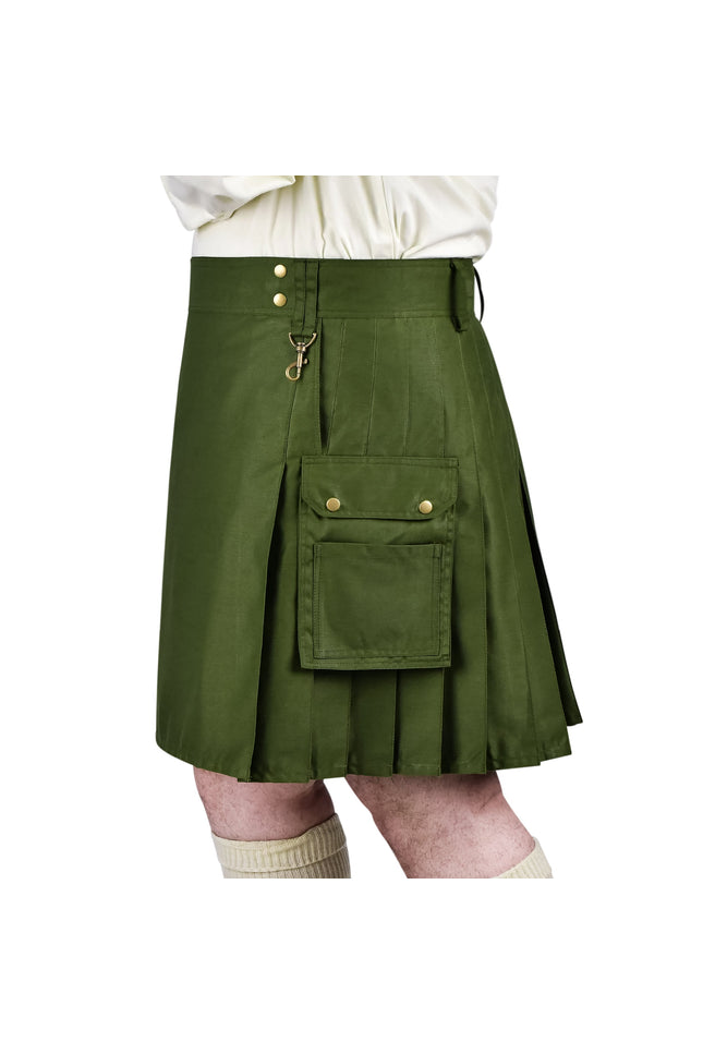 Phantom Modern Utility Kilt - Olive Green | Big & Tall