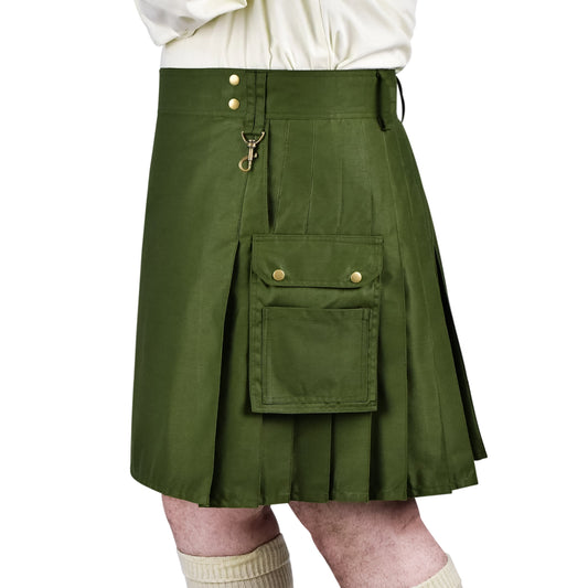 Phantom Modern Utility Kilt - Olive Green | Big & Tall