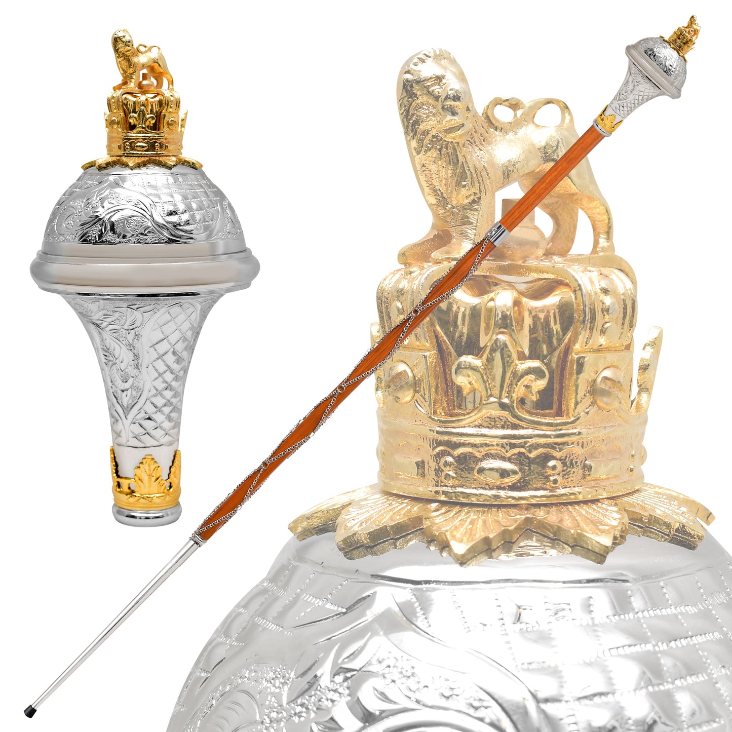 American Maces, Drum Major Maces (Embossed Head)