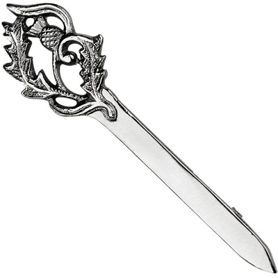 Scottish Kilt Pin for men | Thistle Sword Pewter Chrome