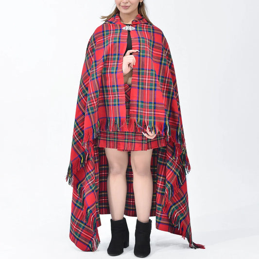 Women Tartan Cloak - Royal Stewart