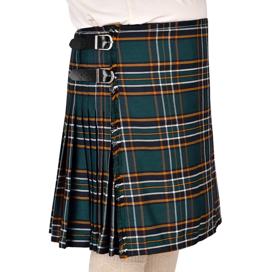 Kilt for Men I Irish Heritage Tartan Kilt Polyviscose 8 Yard Traditional Men Kilt | Big & Tall