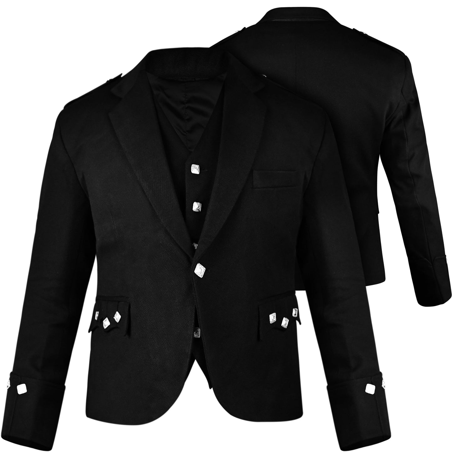 Black Argyll Jacket & Vest