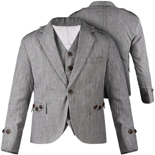 Grey Argyll Jacket & Vest