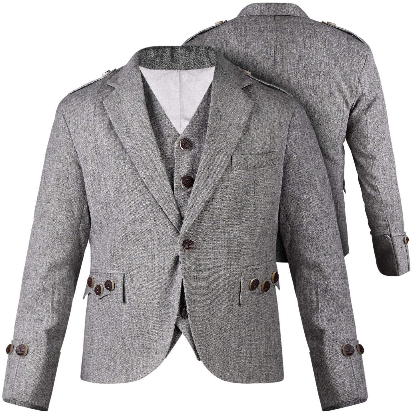 Grey Argyll Jacket & Vest