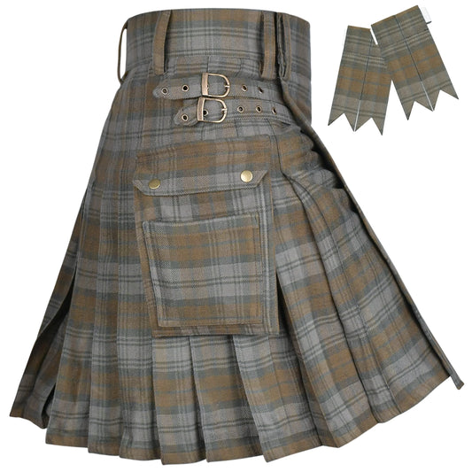 Valor Acrylic Utility Kilt | 16oz Black Watch Weathered Tartan KIlt