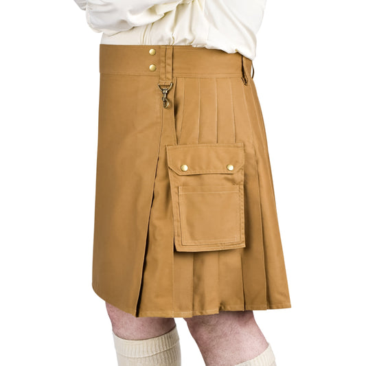 Phantom Modern Utility Kilt - Khaki | Big & Tall