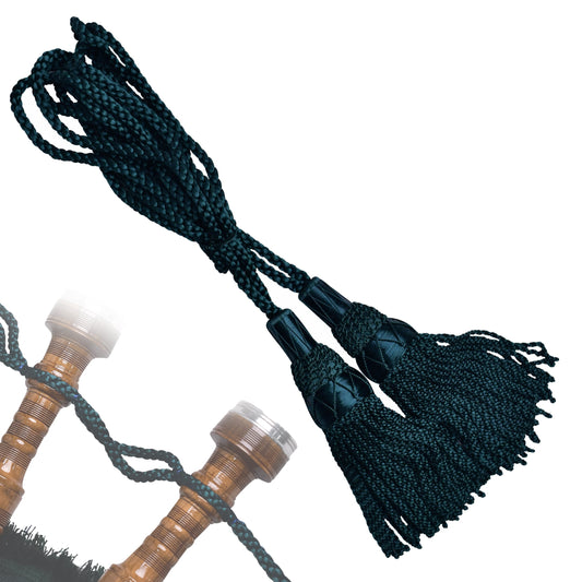 Highland Redstone Bagpipe Silk Cord | Green