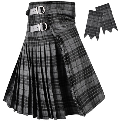 Acrylic Kilt | 16oz Gray Watch Tartan Kilt | Big & Tall