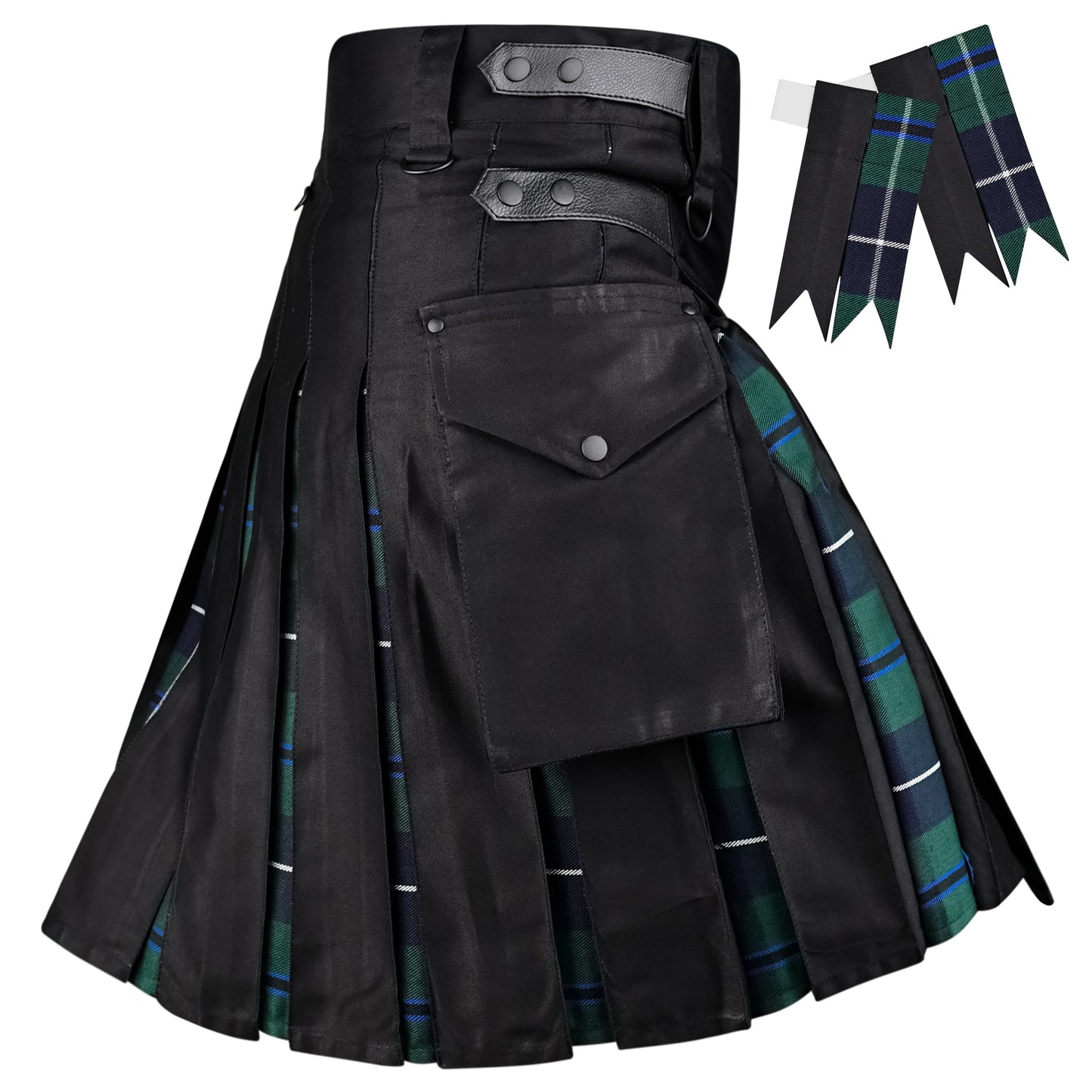 Blue Douglas Hybrid Utility Kilt for Men  - Traditional Style with Modern Functionality
