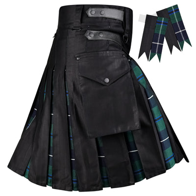Blue Douglas Hybrid Utility Kilt for Men  - Traditional Style with Modern Functionality