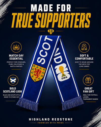 Scotland FIFA Fan Muffler - Thick Double Knit Supporter Scarf