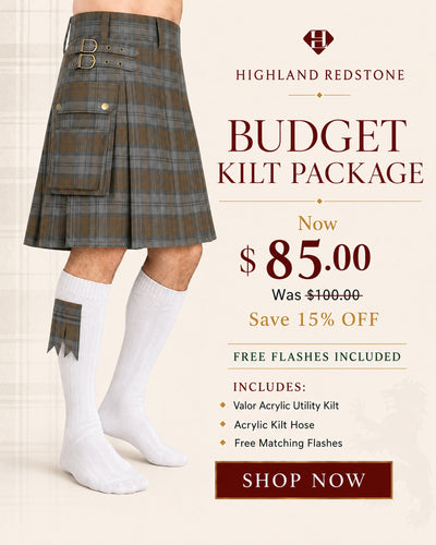 Valor Acrylic Kilt Bundle Lite | Black Watch Weathered