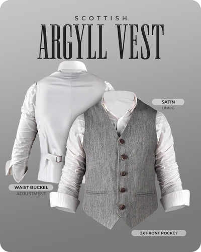 Grey Argyll Vest