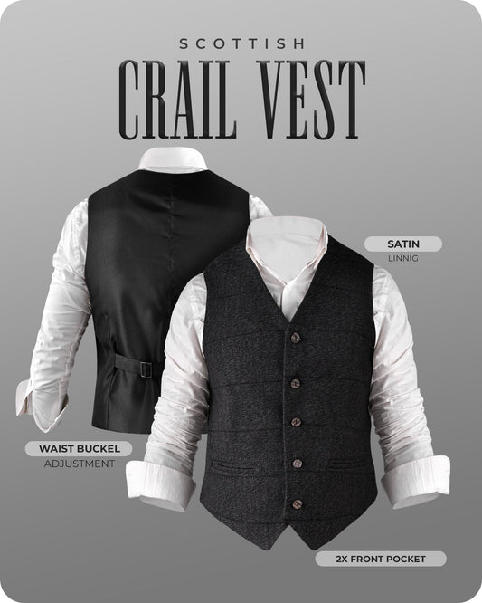 Charcoal Grey Crail Vest - Self Check