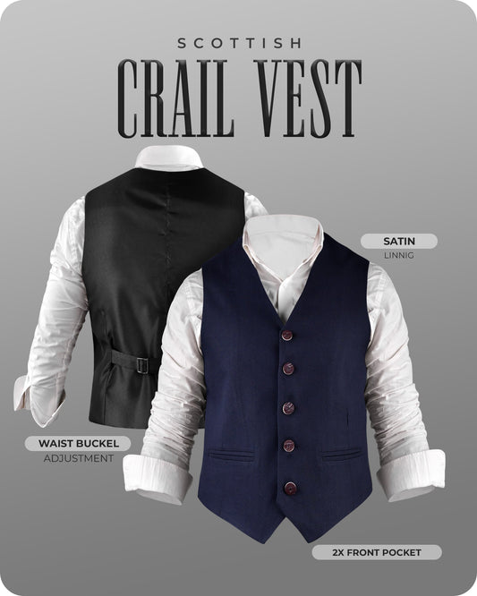 Navy Blue Crail Vest