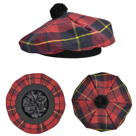 Tam O'Shanter Hat with Pompom | Wallace Tartan