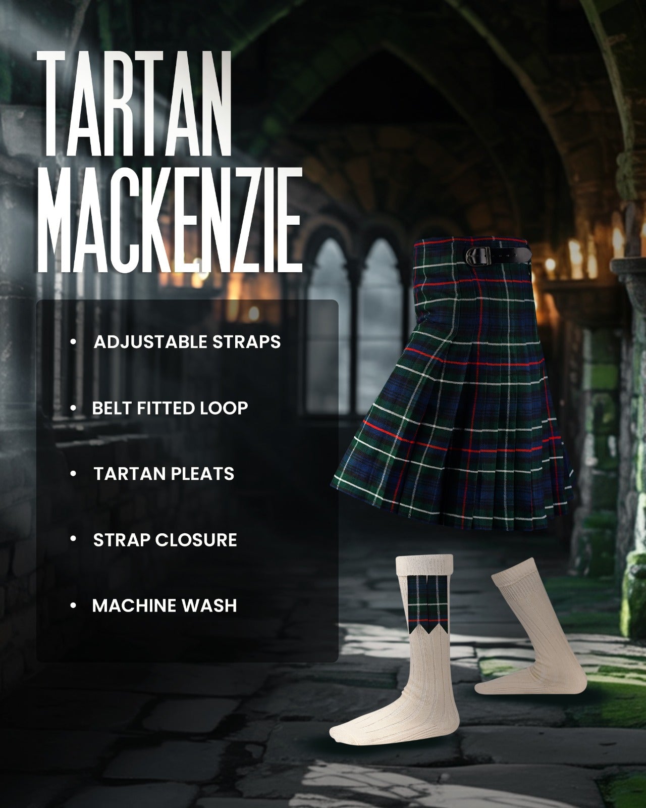 Acrylic Kilt | 16oz MacKenzie Tartan Kilt