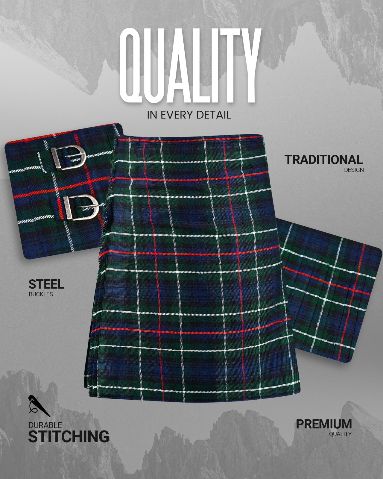 Acrylic Kilt | 16oz MacKenzie Tartan Kilt