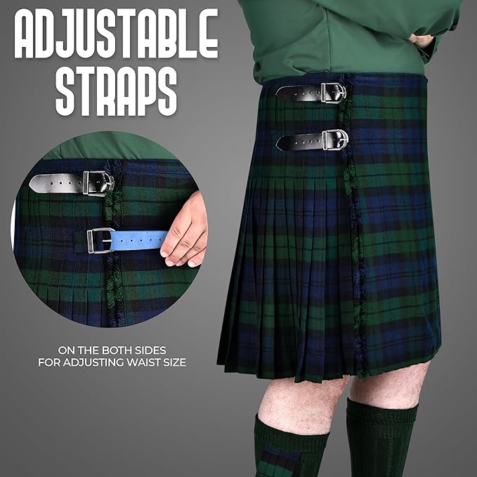 Acrylic Kilt | 16oz Black Watch Tartan Kilt | Big & Tall