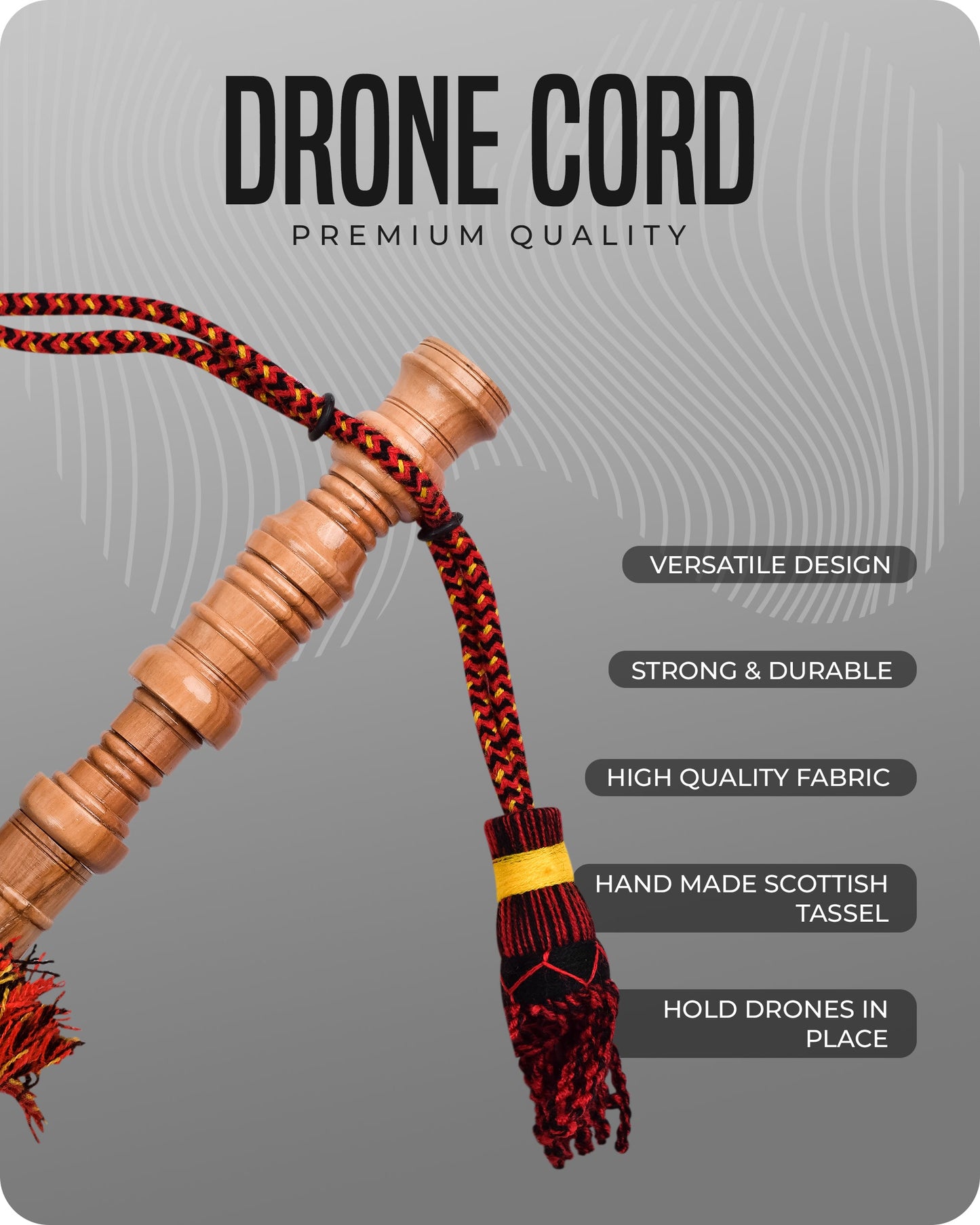 Mini Miniature Bagpipe - Rosewood Bagpipe for Beginners, Playable Gift | Wallace