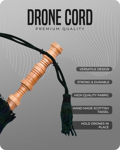 Mini Miniature Bagpipe - Rosewood Bagpipe for Beginners, Playable Gift | Black Watch