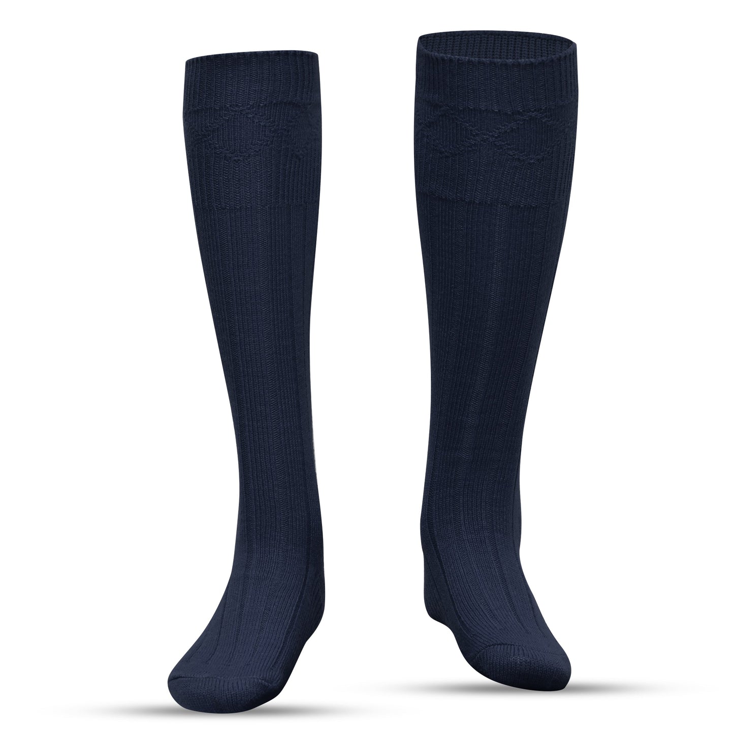 Comfortable Wool Blend Blue Kilt Hose | High-Quality Kilt Socks