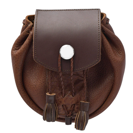 Rob Roy Leather Sporran | Brown