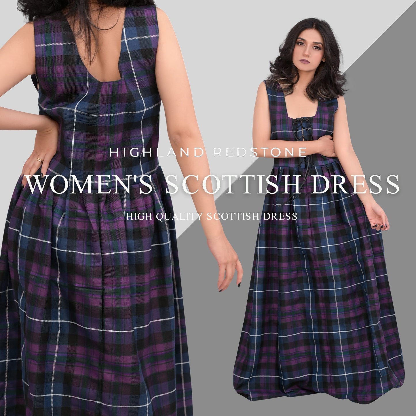 Authentic Scottish Dress in Pride of Scotland Tartan