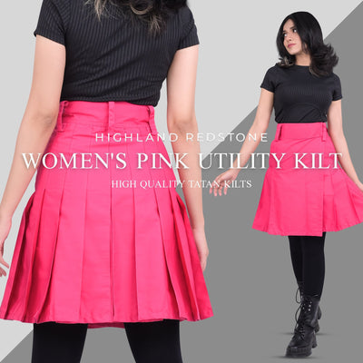 Raven Women Kilt - Pink | Big & Tall