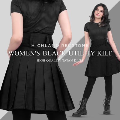 Raven Women Kilt - Black | Big & Tall