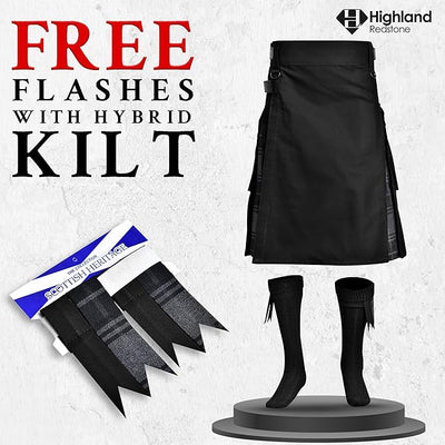 Grey Highlander Hybrid Utility Kilt for Men - Traditional Style with Modern Functionality
