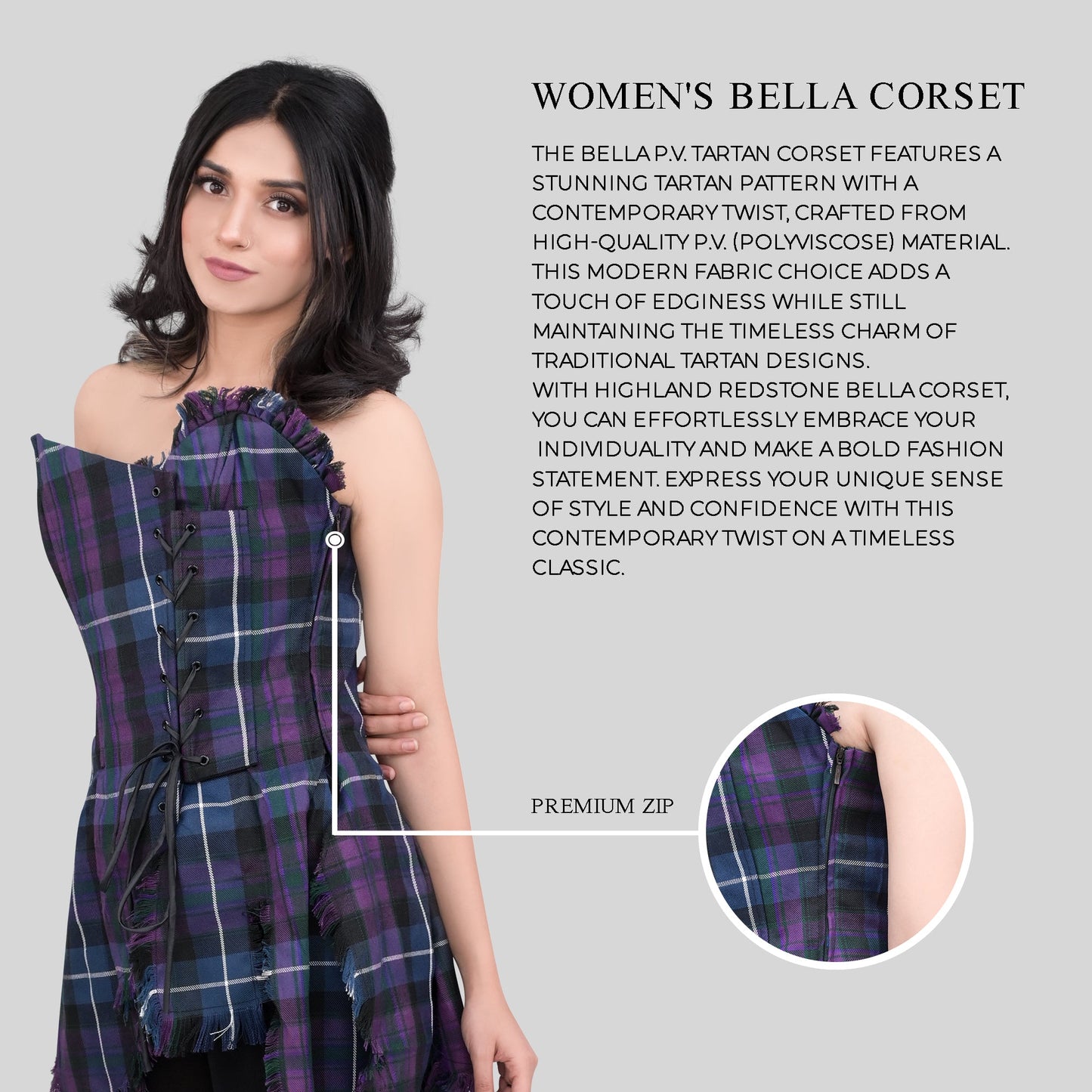 Bella Tartan Corset (Pride Of Scotland)