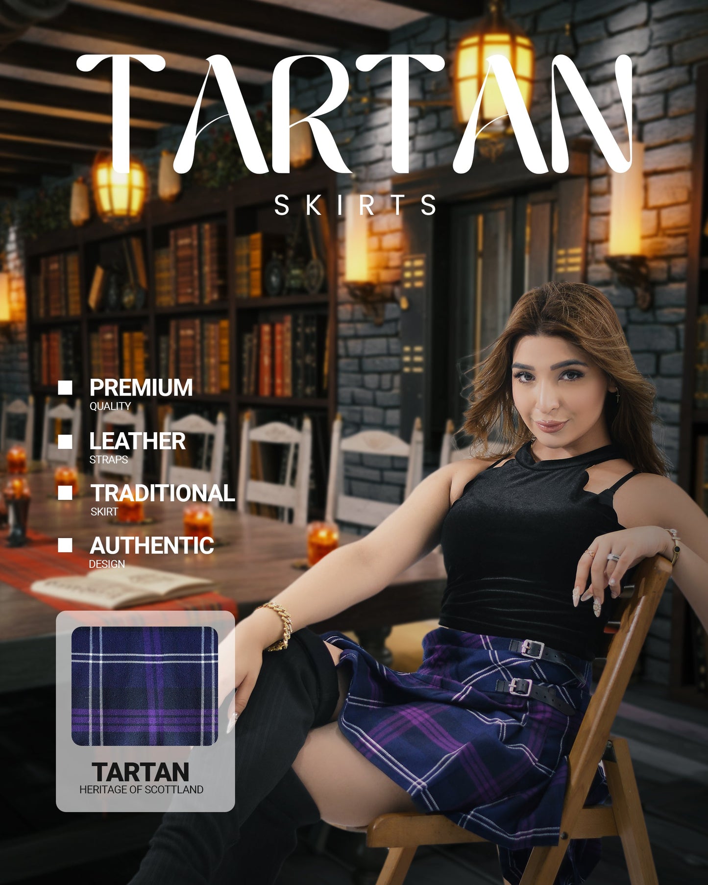 Women's Tartan Billie Skirt| Heritage of Scotland
