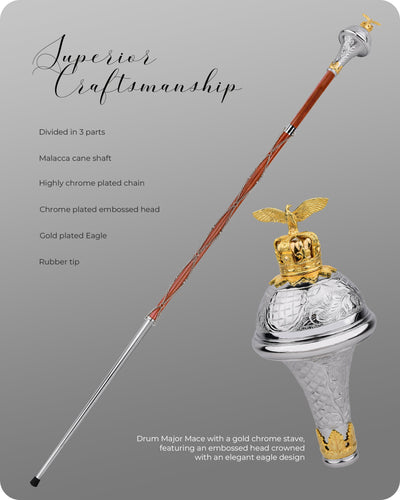 American Maces, Drum Major Maces (Eagle Head)