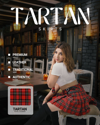 Women's Tartan Billie Skirt| Royal Stewart