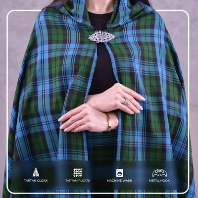 Women Tartan Cloak - Ancient Campbell