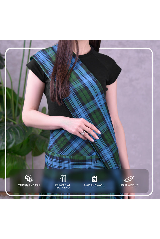 Women's Sash in Ancient Campbell Tartan