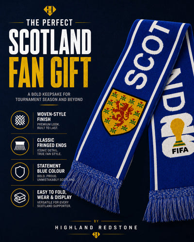 Scotland FIFA Fan Muffler - Thick Double Knit Supporter Scarf