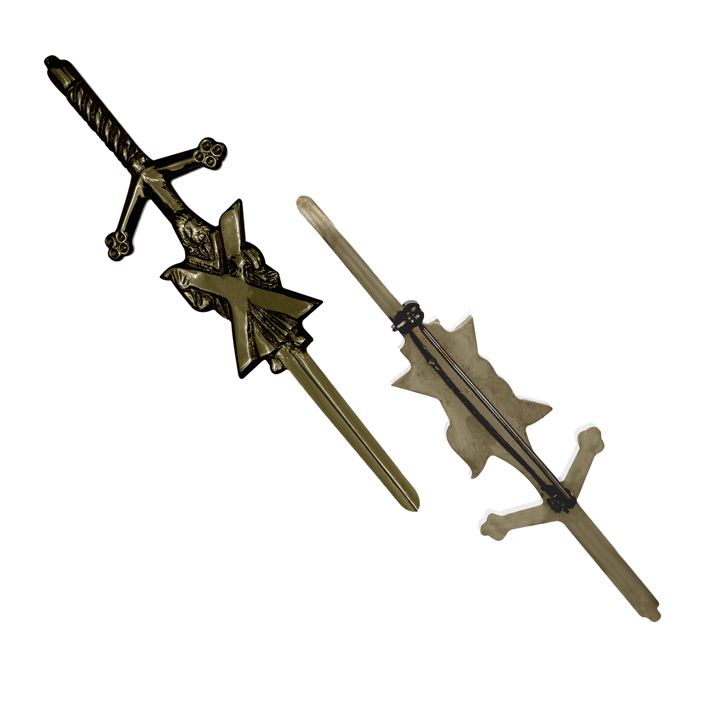 Antique St Andrew kilt pin with St Andrew's Cross design