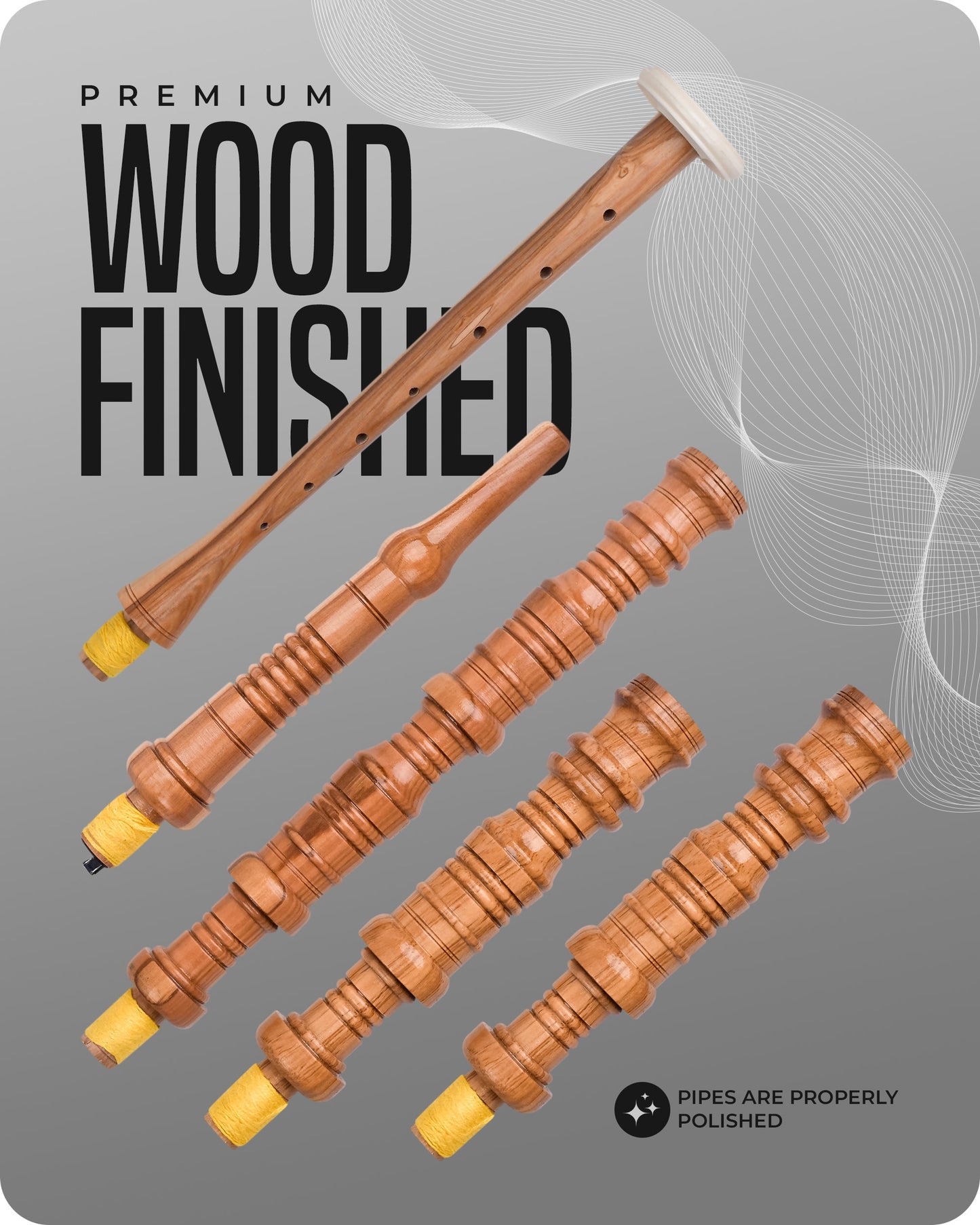 Mini Miniature Bagpipe - Rosewood Bagpipe for Beginners, Playable Gift | Mackenzie