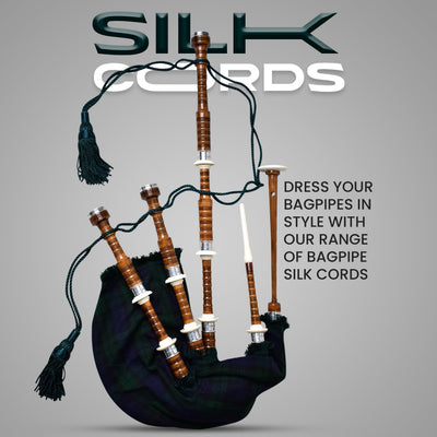 Highland Redstone Bagpipe Silk Cord | Green